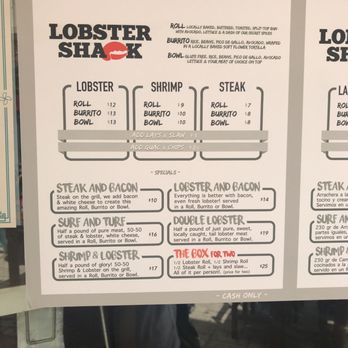 Lobster Shack - Menu - Seafood Near Me - Cozumel, ROO Lobster Shack - Menu - Seafood Near Me - Cozumel, ROO