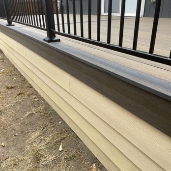 Black Diamond Construction - One strip of Eva Last composite around the deck. - Decks & Railing Near Me - Olympia, Washington
