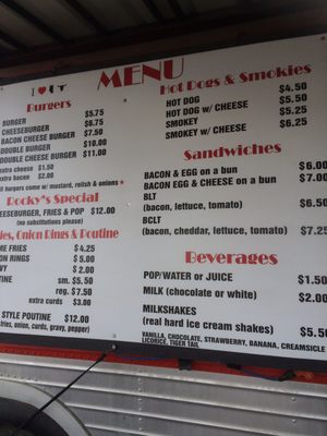 Menu photo 1 Rocky's Burger Bus Calgary, AB