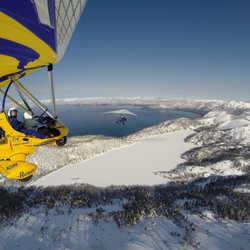 Hang Gliding Tahoe - Looking for Winter activities in Lake Tahoe? How about an aerial tour of the snow-capped Sierras and Lake Tahoe. - Hang Gliding Tahoe