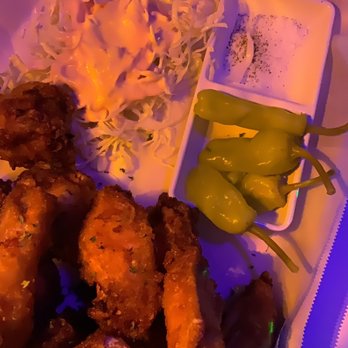 DalMaekju - a plate of fried chicken and a side of coleslaw - Korean Near Me - Dallas, Texas DalMaekju - a plate of fried chicken and a side of coleslaw - Korean Near Me - Dallas, Texas