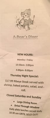 A-Bear's Diner by null