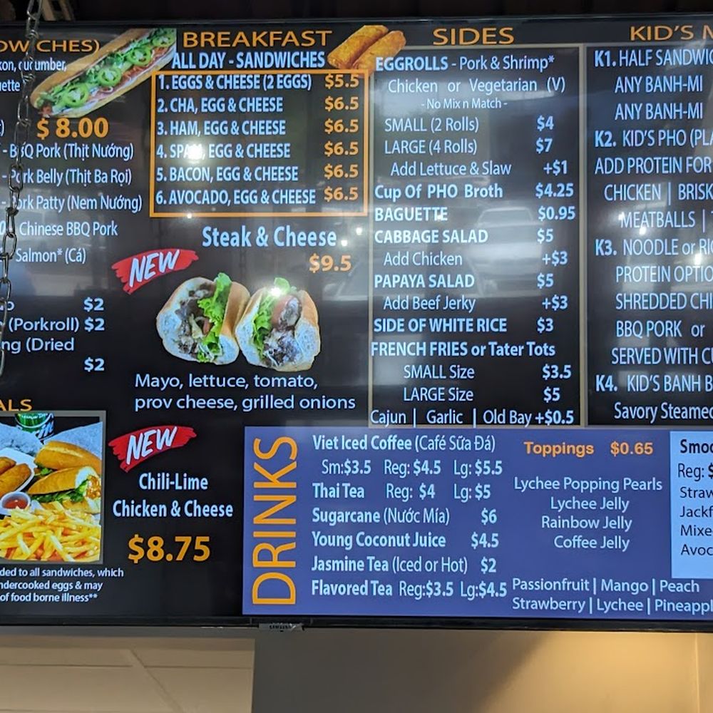 Le Bledo Eatery - Menu 1 - Vietnamese Near Me - Springfield, Virginia