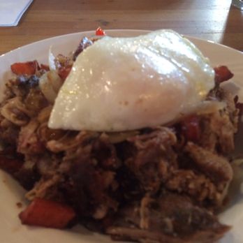 Train Wreck Bar - Pulled pork sweet potato hash - Sports Bars Near Me - Burlington, Washington Train Wreck Bar - Pulled pork sweet potato hash - Sports Bars Near Me - Burlington, Washington