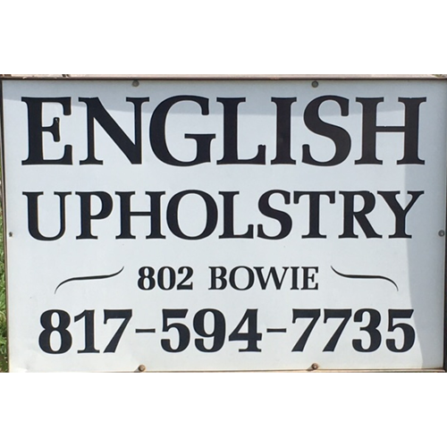 ENGLISH UPHOLSTERY Updated October 2024 802 S Bowie Dr, Weatherford
