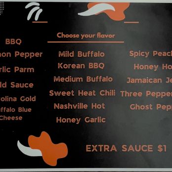 The Wing District - Sauce menu - Chicken Wings Near Me - Gurnee, Illinois