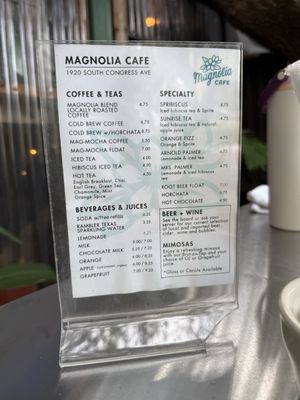 Menu photo 1 Magnolia Cafe South Austin, TX Menu photo 1 Magnolia Cafe South Austin, TX