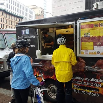 Ooh Dat Chicken - Fresh ingredients and wonderful spicy cilantro sauce on the BEST chicken tacos! - Food Trucks Near Me