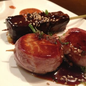 Ebisu - Bacon wrapped scallop and Kobe beef! Loved the scallop more - Sushi Bars Near Me - San Francisco, California Ebisu - Bacon wrapped scallop and Kobe beef! Loved the scallop more - Sushi Bars Near Me - San Francisco, California