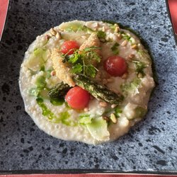 Asparagus risotto