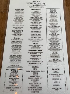 Menu photo 4 Central Bistro Jersey City, NJ