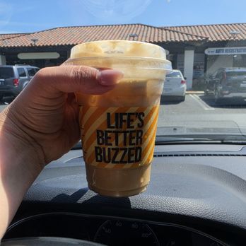 Better Buzz Coffee Placentia - Cold brew with cinnamon cold foam - Coffee & Tea Near Me - Placentia, California