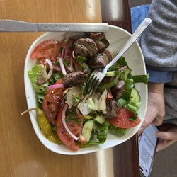 Basha's - Lamb kabob salad