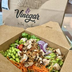 Salt & Vinegar - Chopped salad with chicken. Went back for more. Salad was outstanding.