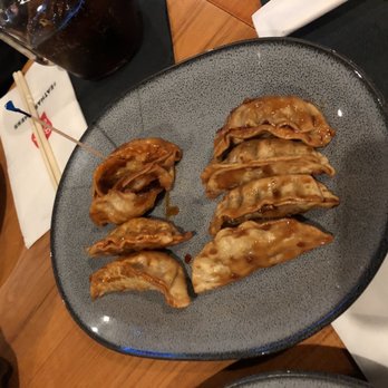 Bonchon Fairfield - Gyoza- half was spicy and half was something else - Chicken Wings Near Me - Fairfield, Connecticut