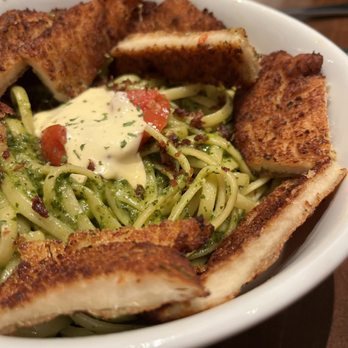 Tuscan Pig Italian Kitchen - Creamy Pesto Chicken Parm and Pasta - Italian Near Me - Longview, Texas