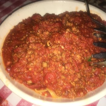 Buca di Beppo Italian Restaurant - Linguine with prosciutto in meat sauce - Italian Near Me - Redondo Beach, California Buca di Beppo Italian Restaurant - Linguine with prosciutto in meat sauce - Italian Near Me - Redondo Beach, California