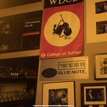 Jazz Showcase - Posters and banners line the walls! - Jazz & Blues Near Me - Chicago, Illinois