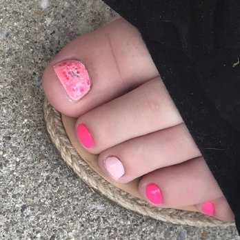 C & T Nail Salon - My person feet- the large hole in the middle of my big toe and the paint oncer the ends of my toes - Nail Salons Near Me - Oxford, Pennsylvania C & T Nail Salon - My person feet- the large hole in the middle of my big toe and the paint oncer the ends of my toes - Nail Salons Near Me - Oxford, Pennsylvania