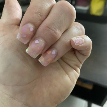 Michelle's Nail Care - Clear hearts - Nail Technicians Near Me - Mesa, Arizona