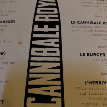Cannibale Royale - Menu - Brasseries Near Me - Amsterdam, New Hampshire