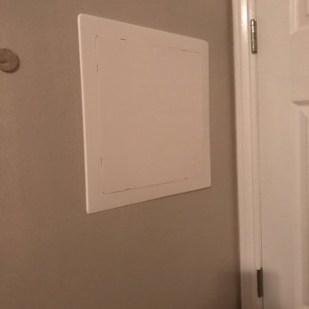 Purdy Plumbing & Drain - Clean access panel. Hidden behind the door - Plumbing Near Me - Fullerton, California