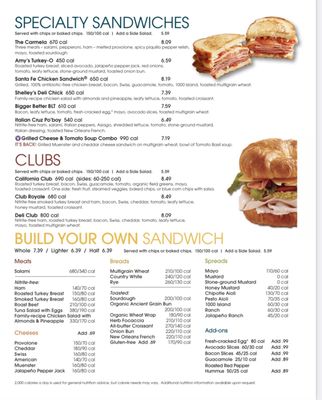 Menu photo 2 Jason's Deli Plano, TX