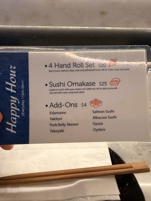 Menu photo 1 Ato Hand Roll Bar Fullerton, CA