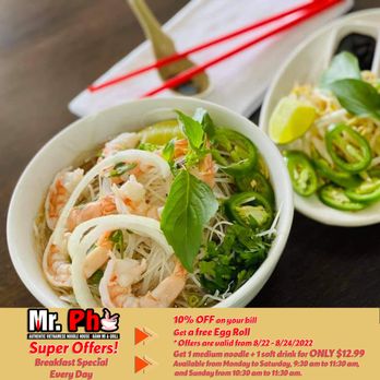 Mr Pho - Mr. Pho wants to send our heartfelt thanks for your support! Get Huge Discounts and More! - Noodles Near Me - Panama City, Florida Mr Pho - Mr. Pho wants to send our heartfelt thanks for your support! Get Huge Discounts and More! - Noodles Near Me - Panama City, Florida