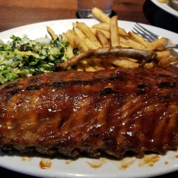 Nick's On 2nd - Baby back pork ribs with a bistro salad and french fries. - New American Near Me - Long Beach, California Nick's On 2nd - Baby back pork ribs with a bistro salad and french fries. - New American Near Me - Long Beach, California