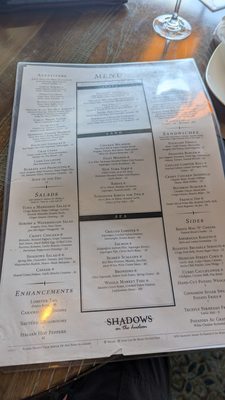 Menu photo 1 Shadows on the Hudson Poughkeepsie, NY Menu photo 1 Shadows on the Hudson Poughkeepsie, NY