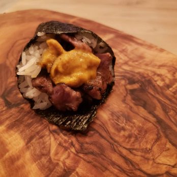 Shinsen - Kobe Beef and Uni Handroll - Sushi Bars Near Me - New York, New York Shinsen - Kobe Beef and Uni Handroll - Sushi Bars Near Me - New York, New York