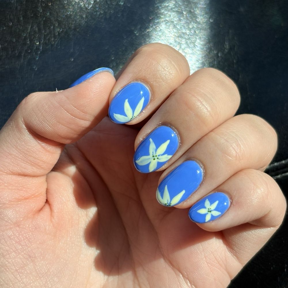 Blum Nail Bar - Builder gel and design based off a inspo pic - Waxing Near Me - Knoxville, Tennessee Blum Nail Bar - Builder gel and design based off a inspo pic - Waxing Near Me - Knoxville, Tennessee