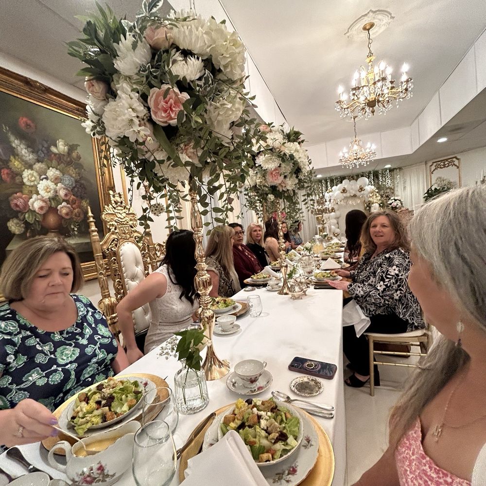 At the table