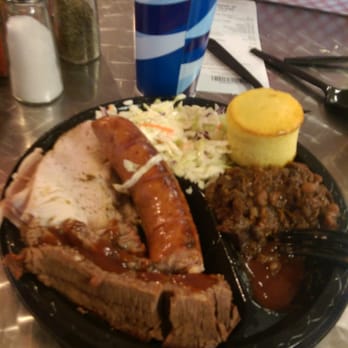 Captains BBQ - Three meat combo! - Barbeque Near Me - Palm Coast, Florida Captains BBQ - Three meat combo! - Barbeque Near Me - Palm Coast, Florida