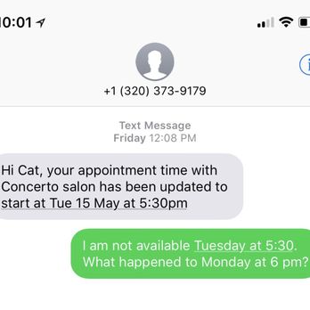 Concerto Salon & Spa - Random change which received no text back - Hair Salons Near Me - Valencia, California Concerto Salon & Spa - Random change which received no text back - Hair Salons Near Me - Valencia, California