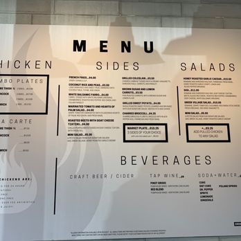 Brine - Menu Board by the front door - Chicken Shop Near Me - New York, New York Brine - Menu Board by the front door - Chicken Shop Near Me - New York, New York