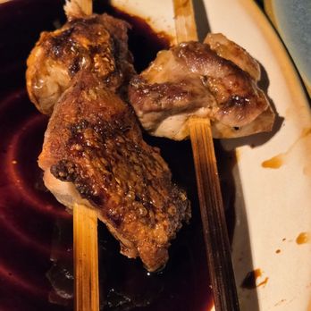 Valley Goat - About half of a portion of Chicken Skewers ($24.00) - New American Near Me - Sunnyvale, California