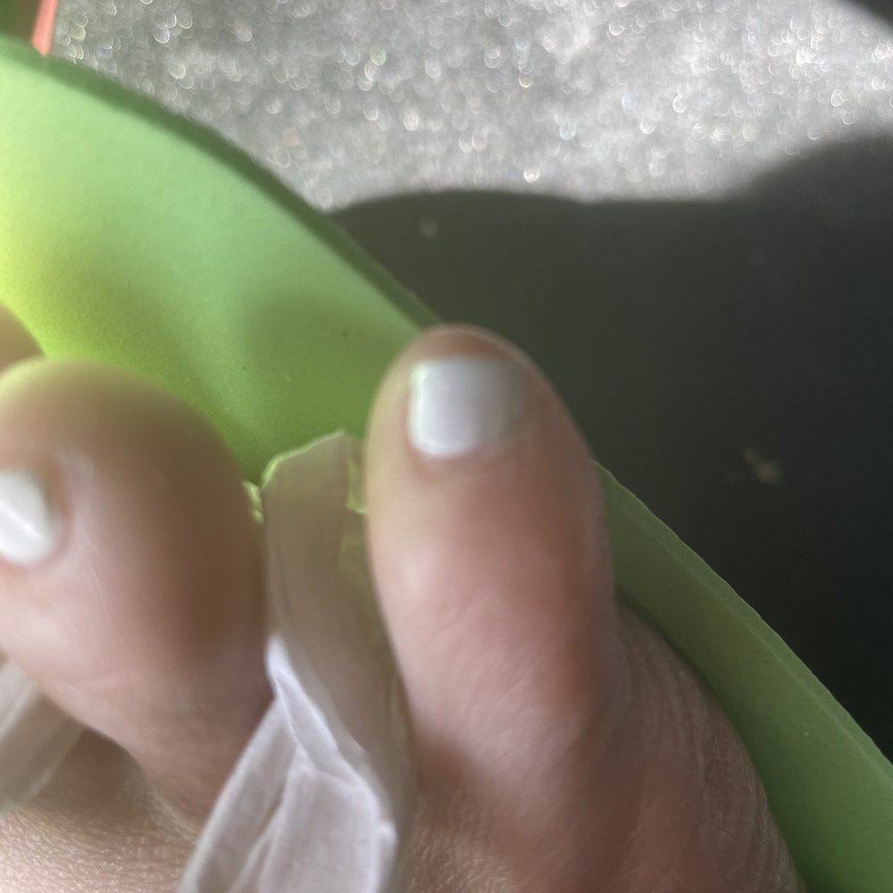 Posh Nails - Not a good picture but smeared polish right after I got out of the salon. No I did not hit anything - Nail Salons Near Me - Palmdale, California Posh Nails - Not a good picture but smeared polish right after I got out of the salon. No I did not hit anything - Nail Salons Near Me - Palmdale, California