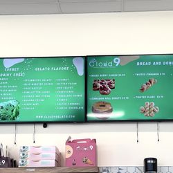 Cloud 9 Gelato - Menu