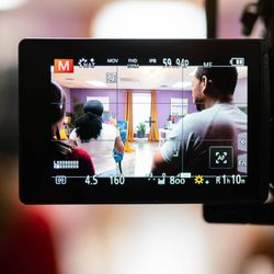 Mark SQuared Studios - Our micro production studio is perfect for smal talk shows, podcasts, and interviews.