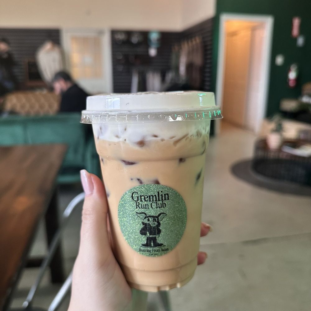Gremlin Garage - Caramel Banana Latte - Coffee & Tea Near Me - Costa Mesa, California Gremlin Garage - Caramel Banana Latte - Coffee & Tea Near Me - Costa Mesa, California