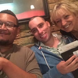These are two of my great customers of many. They are wonderful customer.they also love my hair cuts. Thanks guys