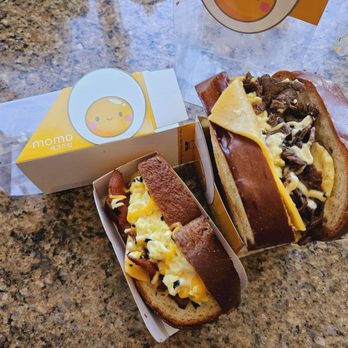 MOMO Korean Egg Drop - Gwangju Bacon Slider + Bulgogi Beef Sandwich - Breakfast & Brunch Near Me - Sacramento, California