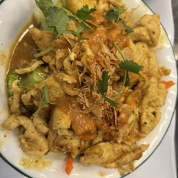 Green curry chicken