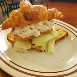 Maria's Place - Chicken Salad Crossiant for lunch at Maria's Home Cooking Restaurant with family members. Saturday 11/4/2023