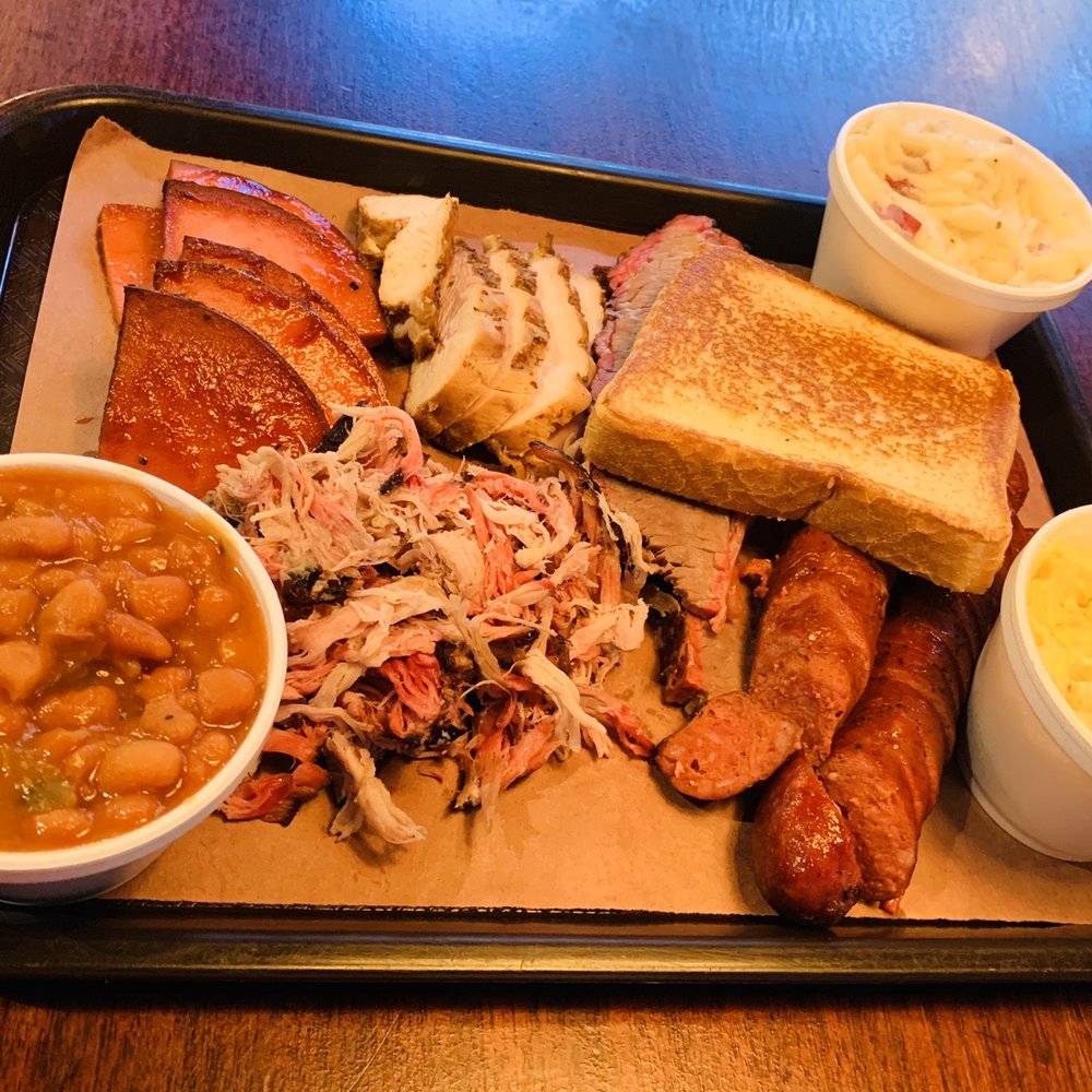 Rustlers BBQ - This was enough for 2 of us to split with leftovers! - Southern Near Me - Henryetta, Oklahoma Rustlers BBQ - This was enough for 2 of us to split with leftovers! - Southern Near Me - Henryetta, Oklahoma
