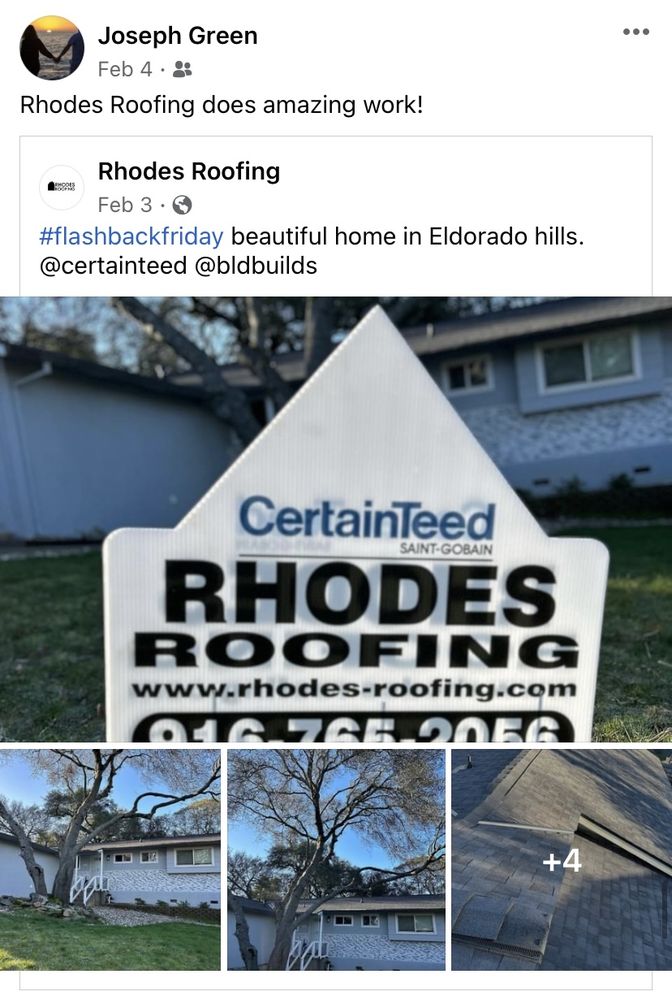 Slide of Rhodes Roofing