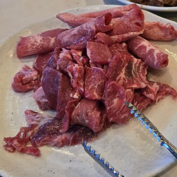 Han Yang Restaurant - 2 of the 4 meats selected - Korean Near Me - Honolulu, Hawaii