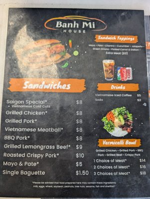 Menu photo 1 Banh Mi House Las Vegas, NV